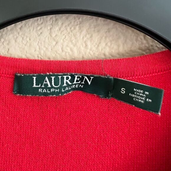 Lauren Ralph Lauren Ruffled Cotton-Blend Midi Dress - Picture 5 of 8